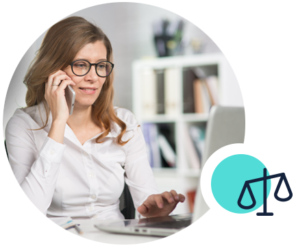 Online business conveyancer using estate agent software for simple communication | Image: Blonde UK estate agent at desk using Rello estate agent app